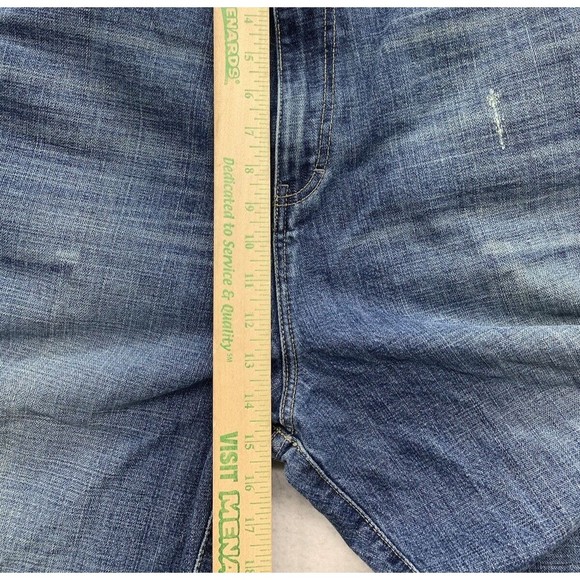 Meezan Art Couture Denim Jeans Men's 44 Medium Distress Wash Lightly Destroyed - Picture 11 of 16